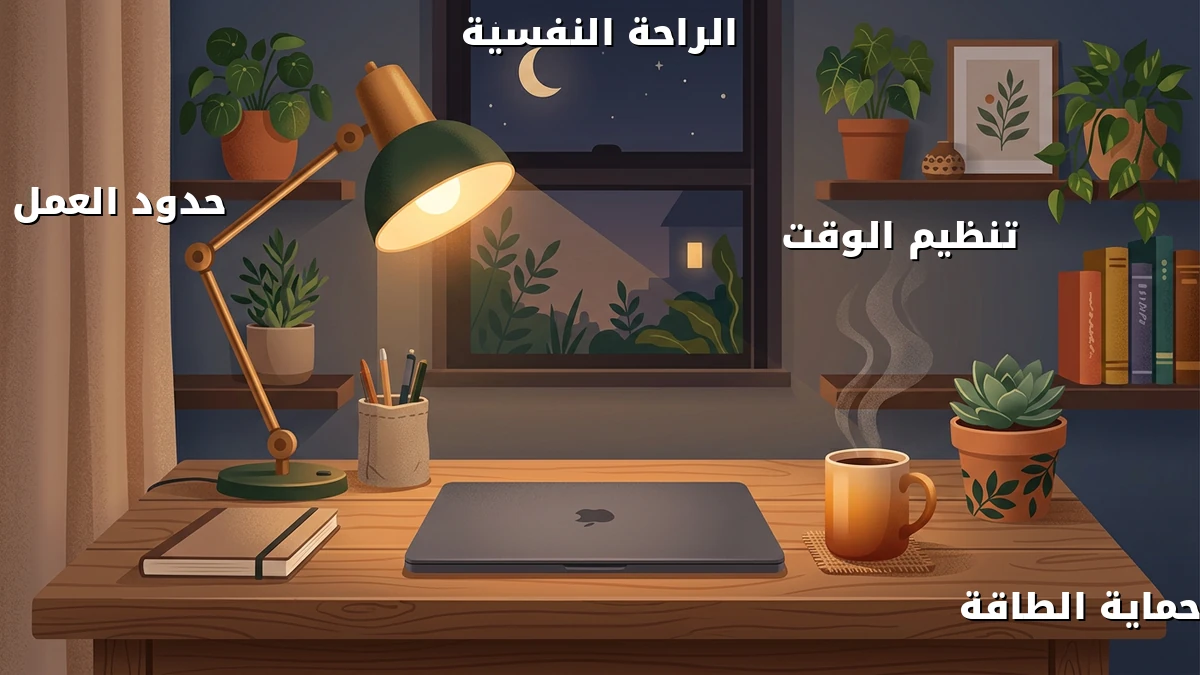 حدود العمل تقلل توتر الموظفة المشغولة
