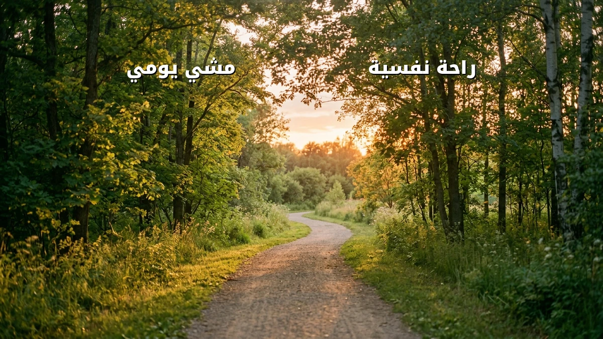 مشي يومي قصير للمبتدئين لتحسين المزاج
